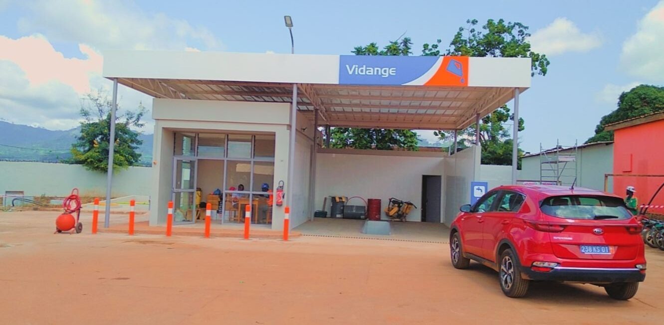 Boutique de station-service en fin de chantier