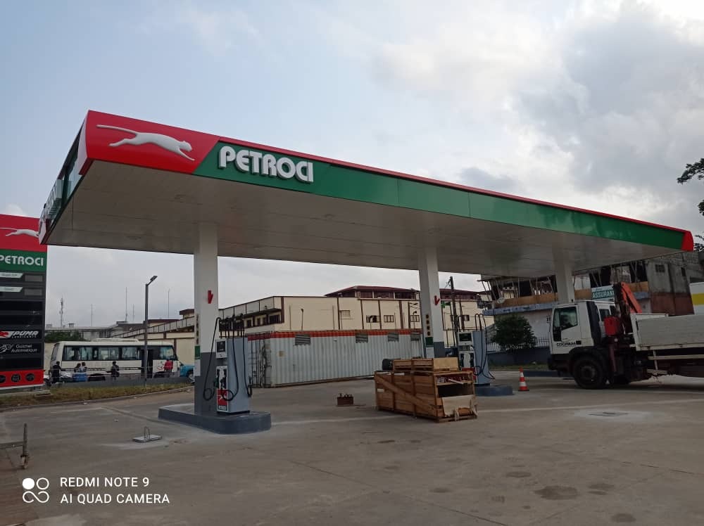 Station Petroci en cours de finition