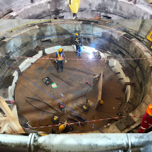 Soudure dans la chambre de turbine